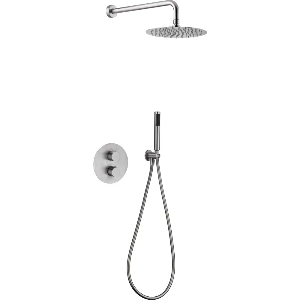 Moscow stainless steel built-in shower set with thermostatic valve control