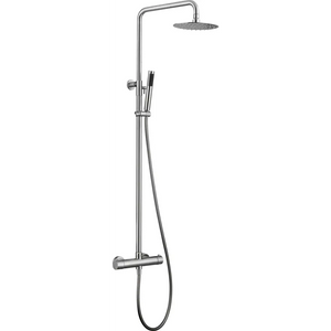 Steel Thermostatic Shower Set Modern Industrial Design, main product view