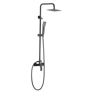 Black Gun Metal Single Handle Shower Set, main product view