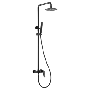 Matte Black Single Handle Shower Set Modern Design, main product view