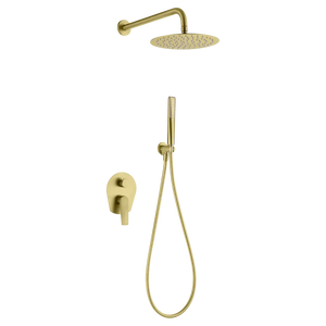 Brushed Gold Built-in Shower Mixer Set, main product view
