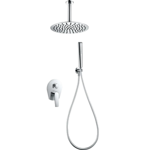 Chrome Single-Lever Recessed Shower Set, main product view