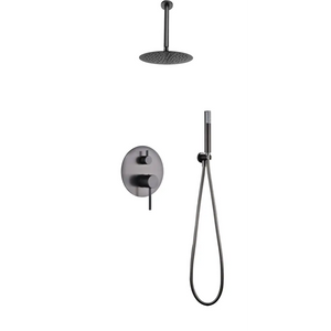 Tivoli Black Gun Metal Built-in Single Handle Shower Set, main product view