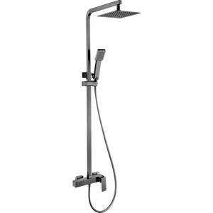 Black Gun Metal Single Handle Shower Set, main product view