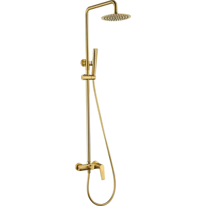 Brushed Gold Single Handle Shower Set Modern Design, main product view