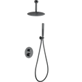 Conjunto Ducha Termostático Empotrado Salerno Negro Gun Metal - Shower Set