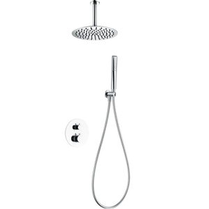 Chrome Thermostatic Built-in Shower Set Modern Design, main product view