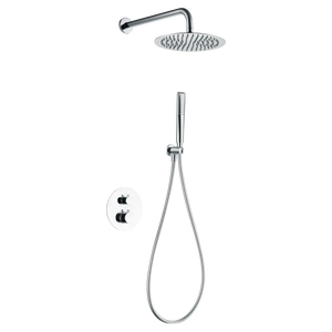 Chrome Thermostatic Shower Set Built-in Modern Design, main product view