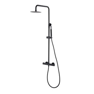 Matte Black Thermostatic Shower Set Monza Series, main product view