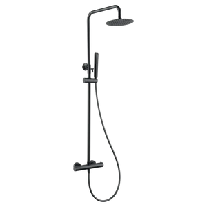 Black Gun Metal Thermostatic Shower Set, main product view