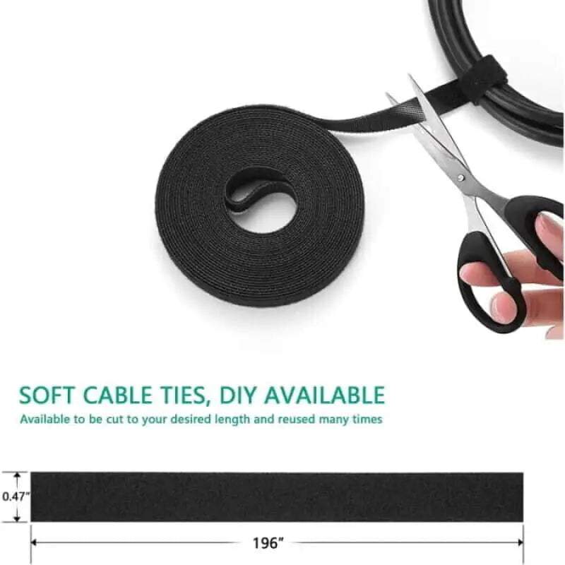 Cord Management Organizer Kit - Black - Cord Organizer