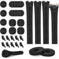 Cord Management Organizer Kit - Black - Cord Organizer