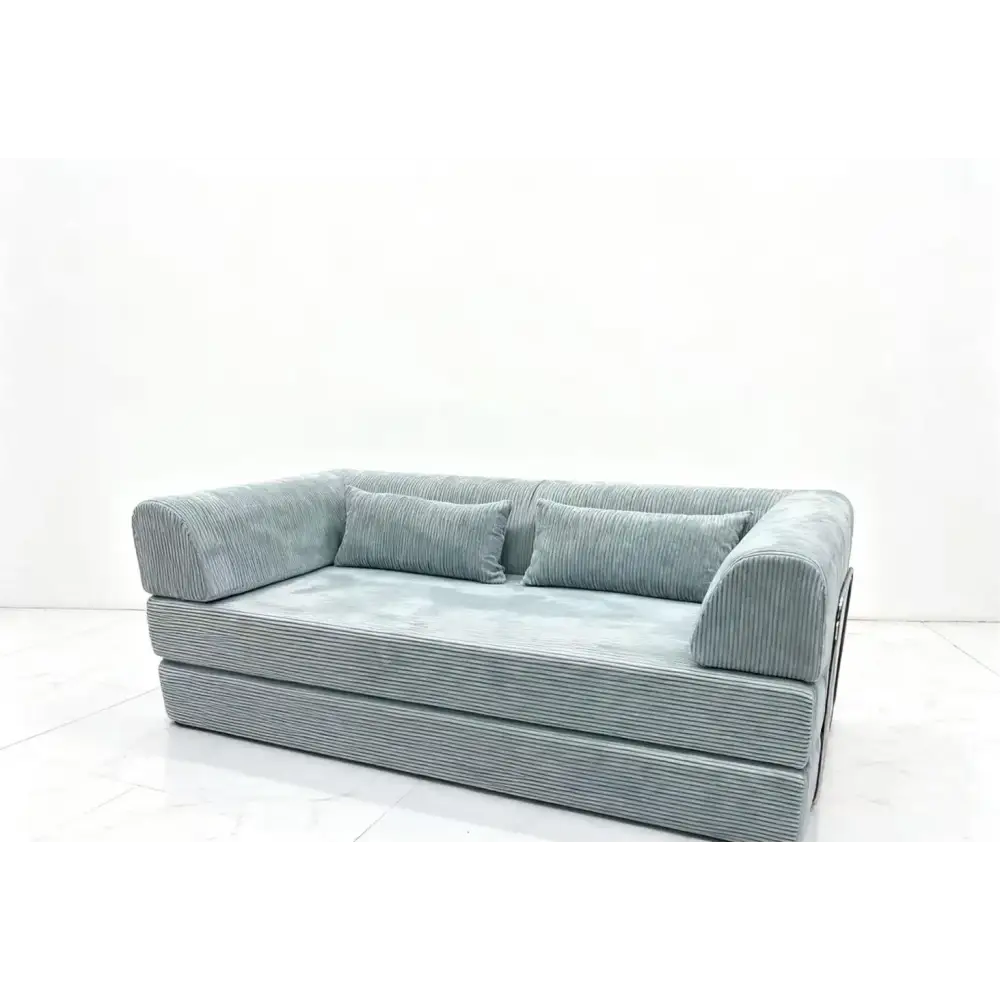 Corner Velvet Sofa Bed with Vacuum Compression Technology - view 3