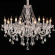 Crystal K9 Modern Chandelier Lamp - 6 Arm Lights / Transparent Silver / without Bulbs - Chandelier