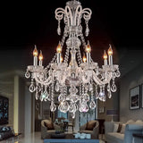 Crystal Modern Tear Ceiling Chandelier Lamp - 8 Arm Lights / Without Bulbs - Chandelier