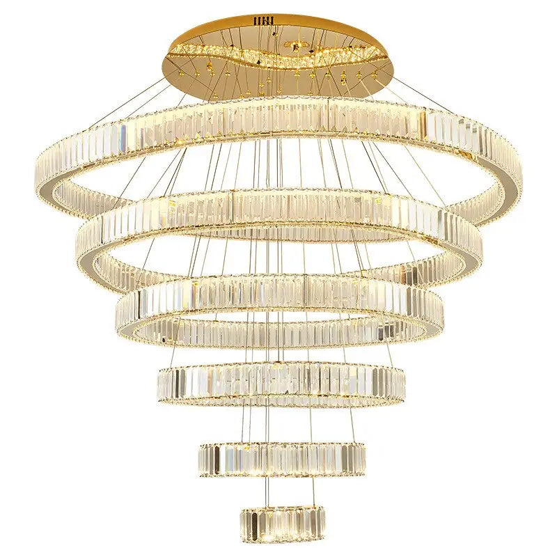 Crystal Ring Large Chandelier Pendant Lamp - Chandelier