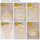 Crystal Ring Large Chandelier Pendant Lamp - Chandelier