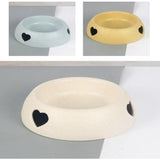 Cute Pet Food Bowl With Heart - Pet Food Bowl