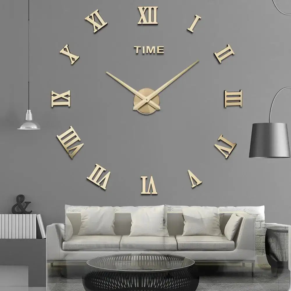 DIY Quartz Modern Home Decor Hanging Wall Clock - Wall Clocks