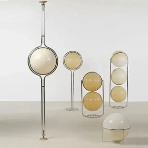 Modern Metal Ball Floor Lamp with Adjustable Light - view 2
