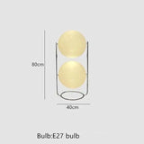 Double Triple Ball Floor Metal Light Lamp - Two Balls / Warm light - Lamp