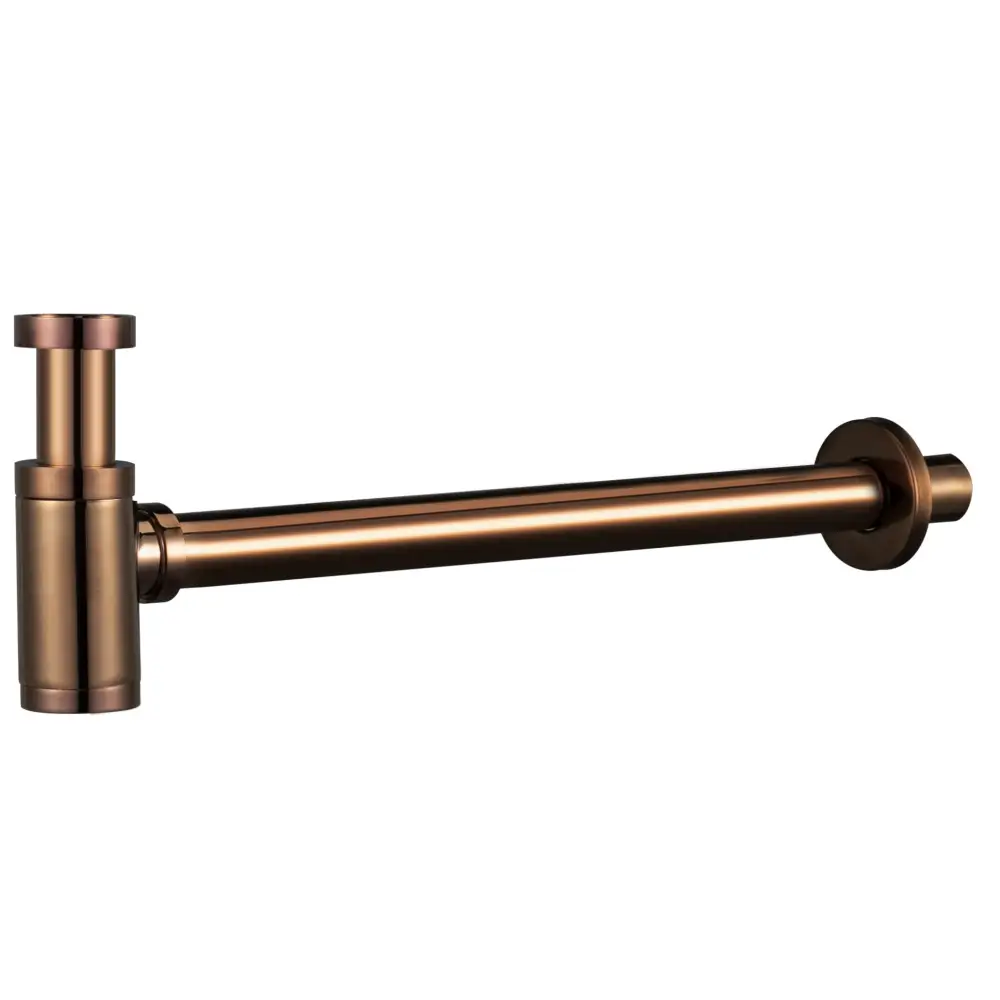 Sifón Redondo Oro Rosa Brillo - Bathroom Product