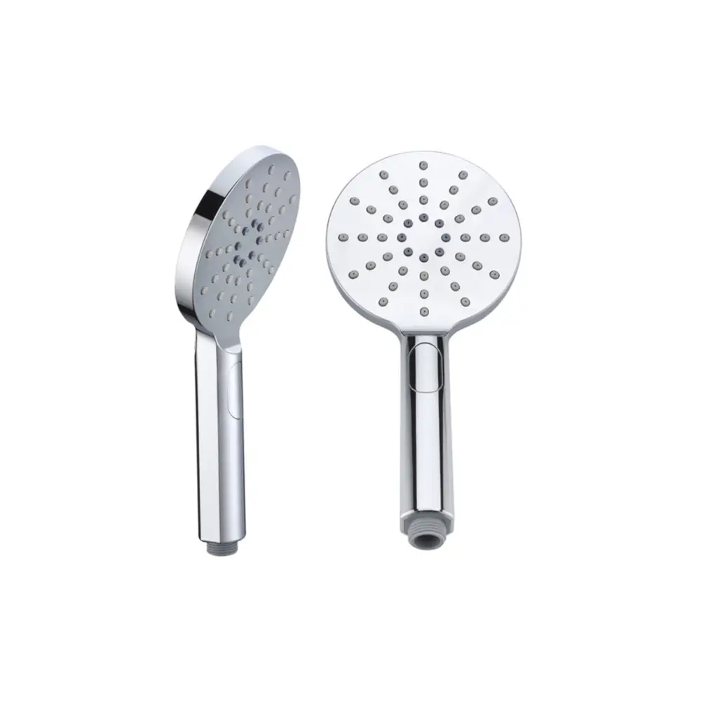 Austin chrome shower handle set with modern design on white background