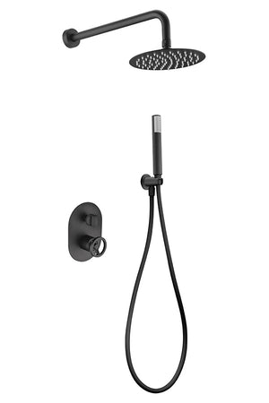 Matte Black Built-in Single-Lever Shower Set, view 2