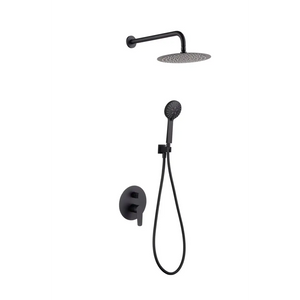 Matte Black Single Lever Built-in Shower Set, main product view