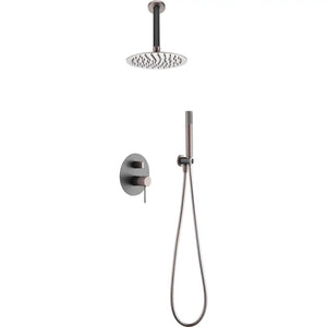 Champagne Gray Single-Lever Built-In Shower Set, main product view