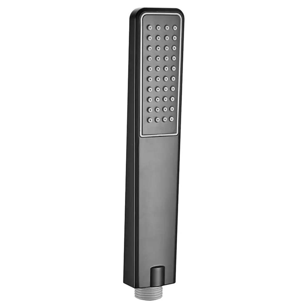 Matte black modern minimalist shower handle with sleek contemporary design