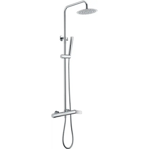Chrome Single Lever Shower Set Modern Design, main product view