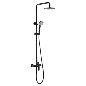 Ural Series Single Lever Shower in Matte Black Finish, main product view