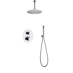 Chrome Thermostatic Shower Set Built-In Monza Series, main product view