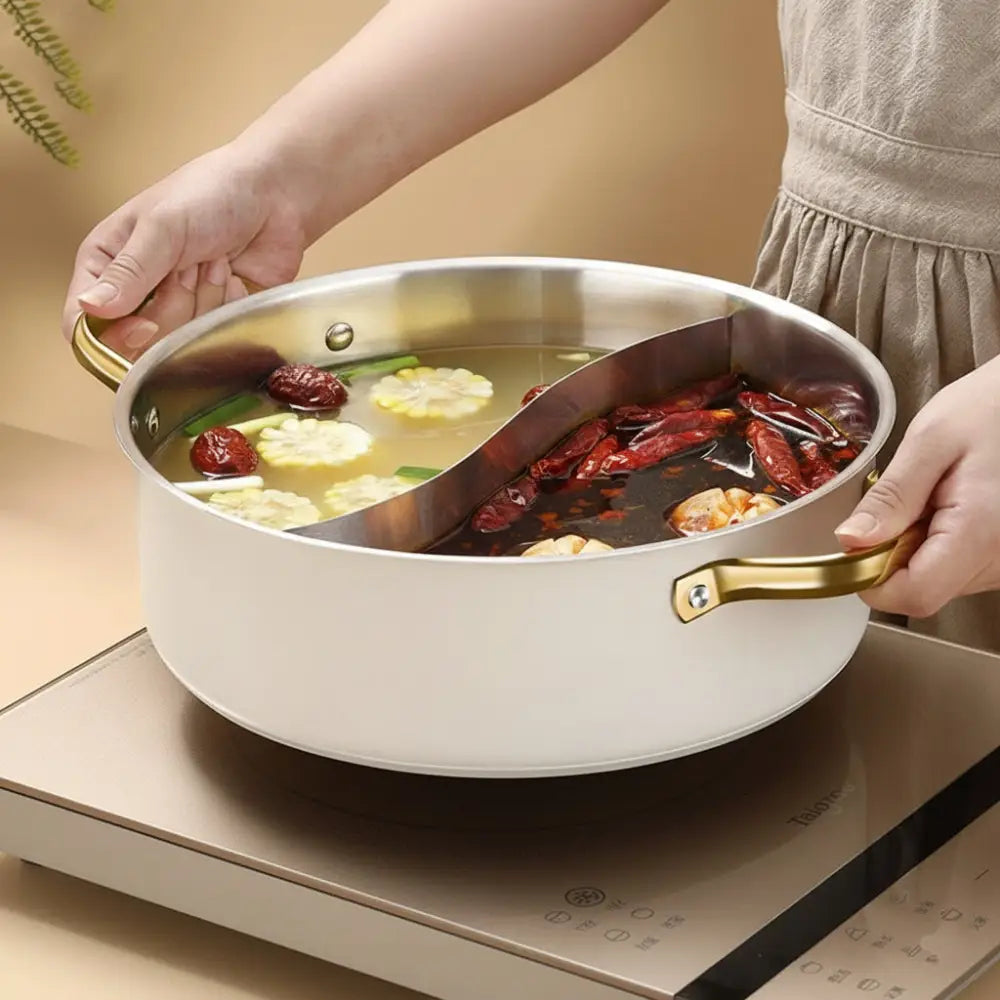 Duck Dual Stainless Steel Glass Lid Pot - Pot - 28cm - Cookware set