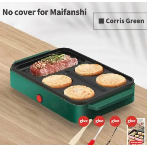 Non-Stick Electric Portable Pan Fast Heating - US / Green - Pan Fast Heating