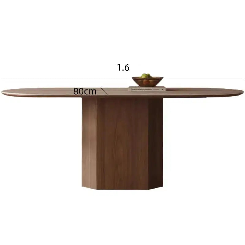 Walnut Dining Table and Chair Set - view 8