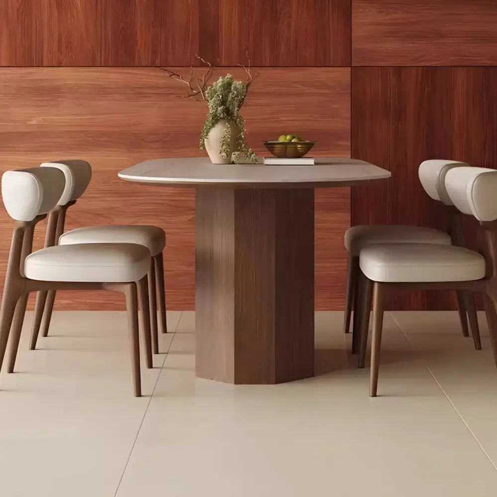 Walnut Dining Table and Chair Set - view 5