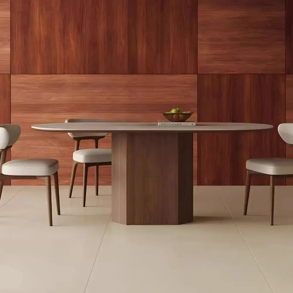 Walnut Dining Table and Chair Set - view 4