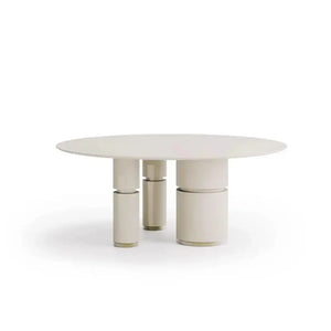 Natural Marble Dining Table with Rock Slab Chairs - view 5