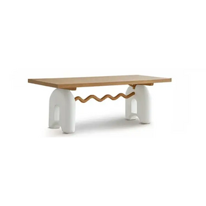 Elegant Kitchen and Dining Room Table - Ash Wood - 180 x 90 x 76 cm - Dining Table