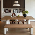 Elegant Kitchen and Dining Room Table - Ash Wood - 200 x 90 x 76 cm - Dining Table