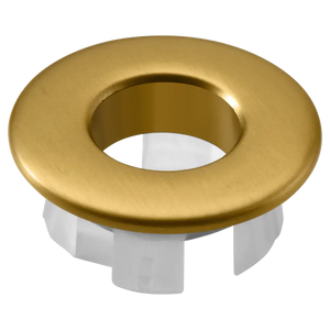Brushed Gold Washbasin Overflow Trim, main product view