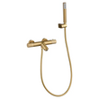 Faucet Bath/Shower Thermostatic Line Brushed Gold | IMEX - Shower Set