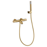 Faucet Bath/Shower Thermostatic Line Brushed Gold | IMEX - Shower Set