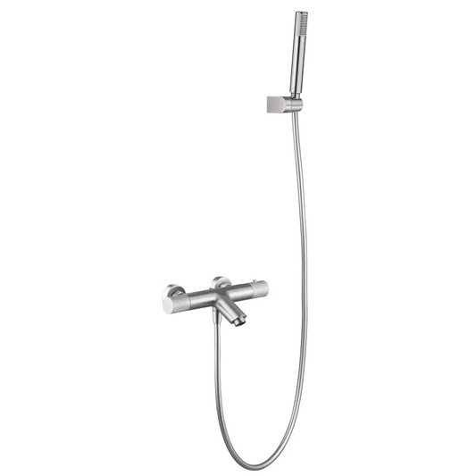 Faucet Bath/Shower Thermostatic Line Brushed Nickel | IMEX - Shower Set