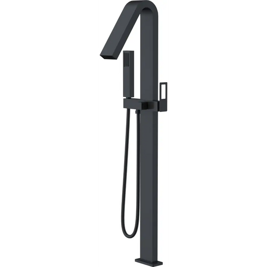 Faucet Bathtub Freestanding Sweden Matte Black | IMEX - Faucet