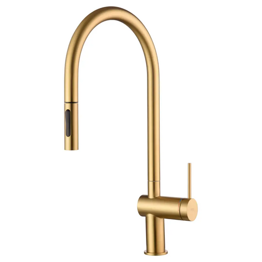 Faucet Kitchen Berna Brushed Gold | IMEX - Faucet