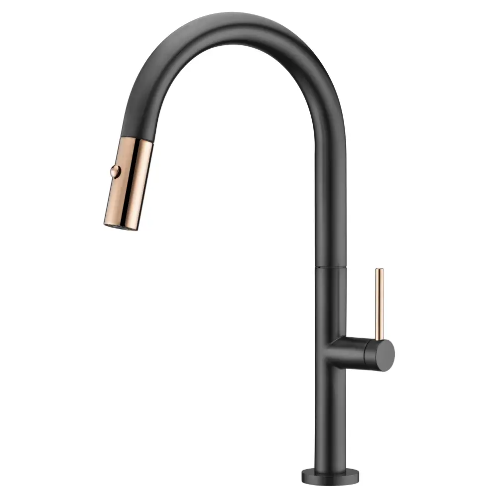 Faucet Kitchen Samoa Black Rose Gold | IMEX - Faucet