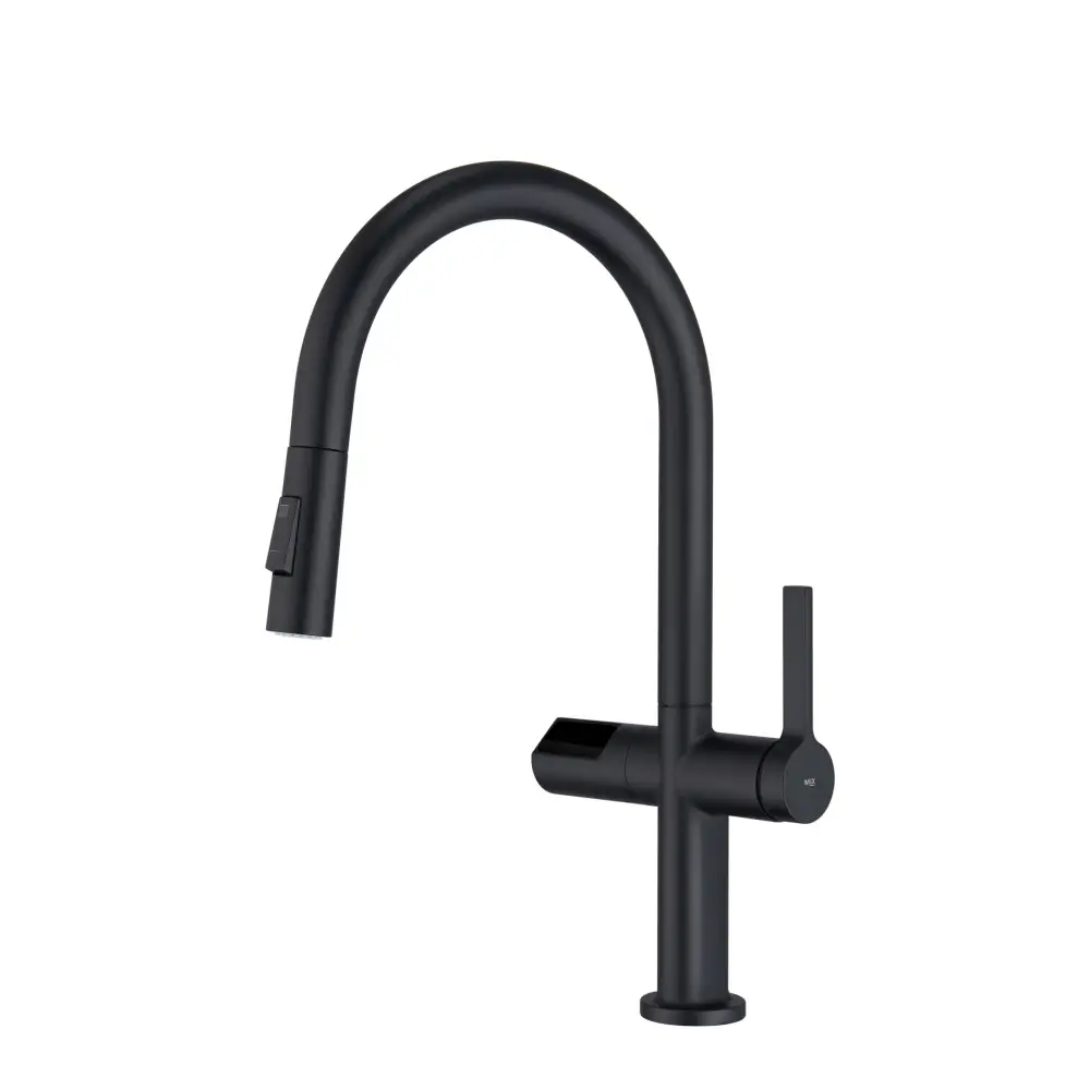 Faucet Kitchen Turin Matte Black | IMEX - Faucet